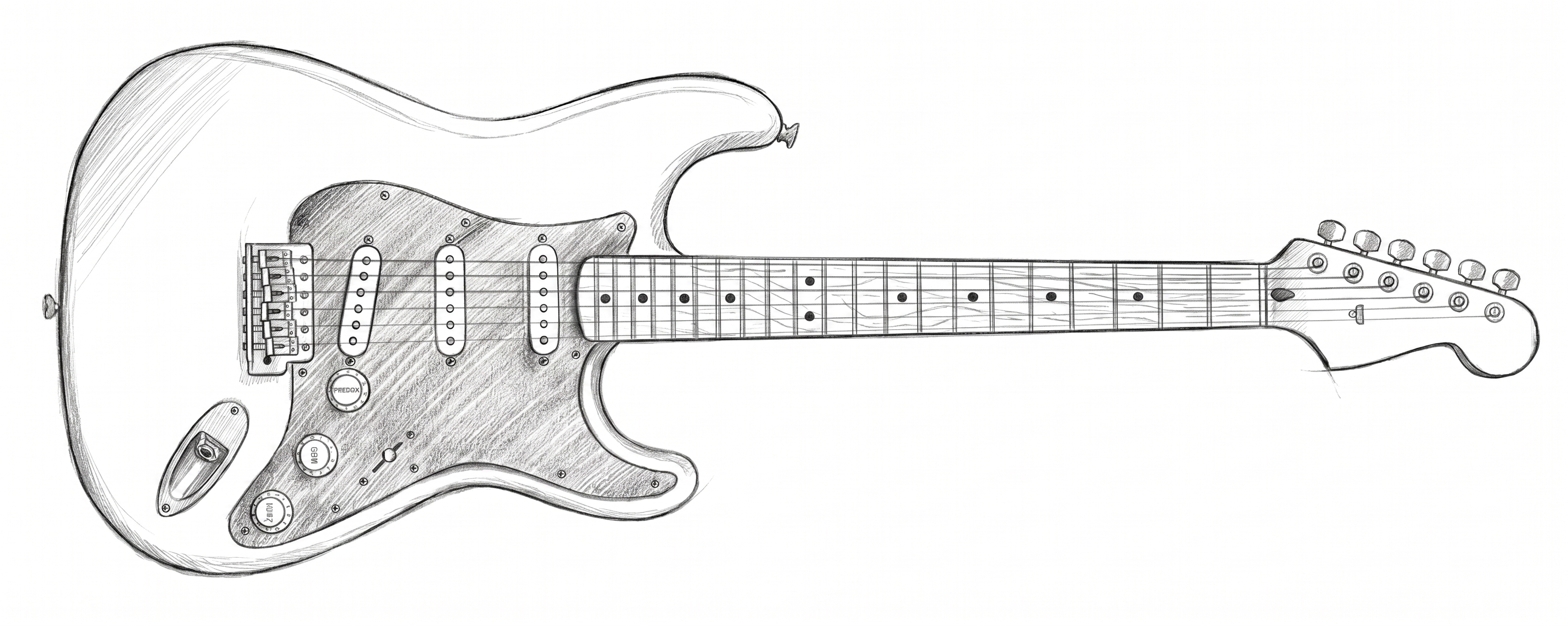 Форма корпуса электрогитары Stratocaster