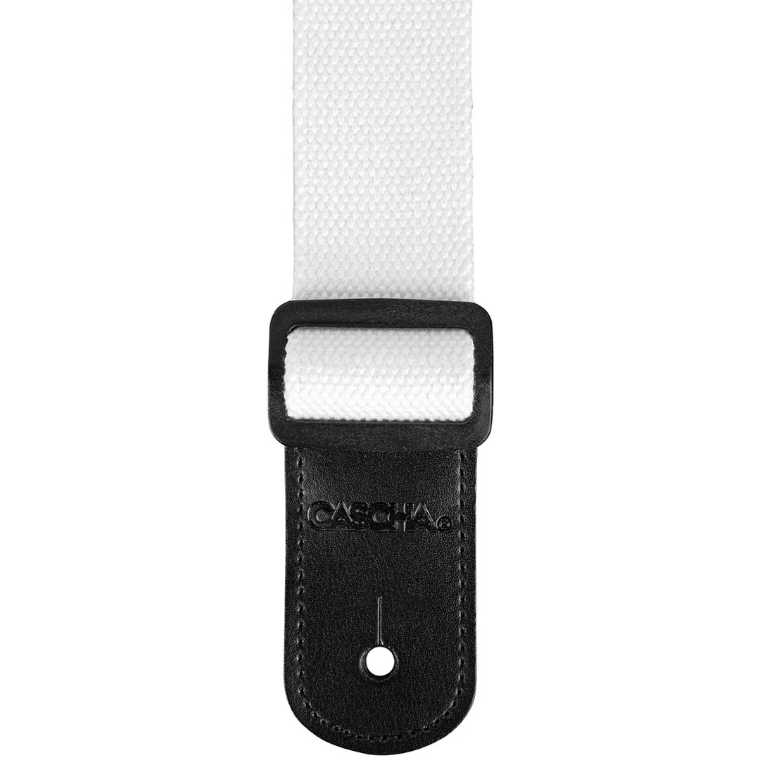 Ремень для укулеле Cascha HH 2285 Poly-Cotton White