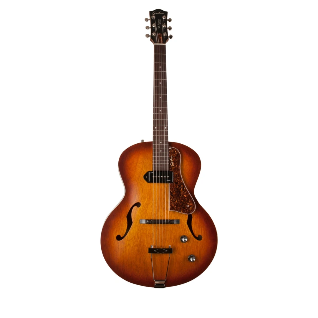 Полуакустическая гитара Godin 5th Avenue Kingpin P90 Cognac Burst