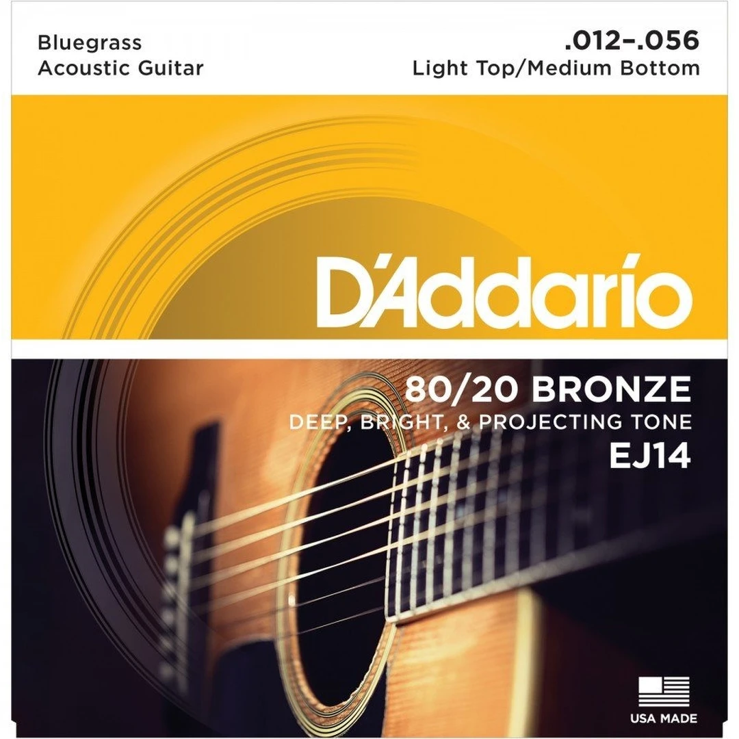 Струны для акустической гитары D'Addario EJ14 12-56