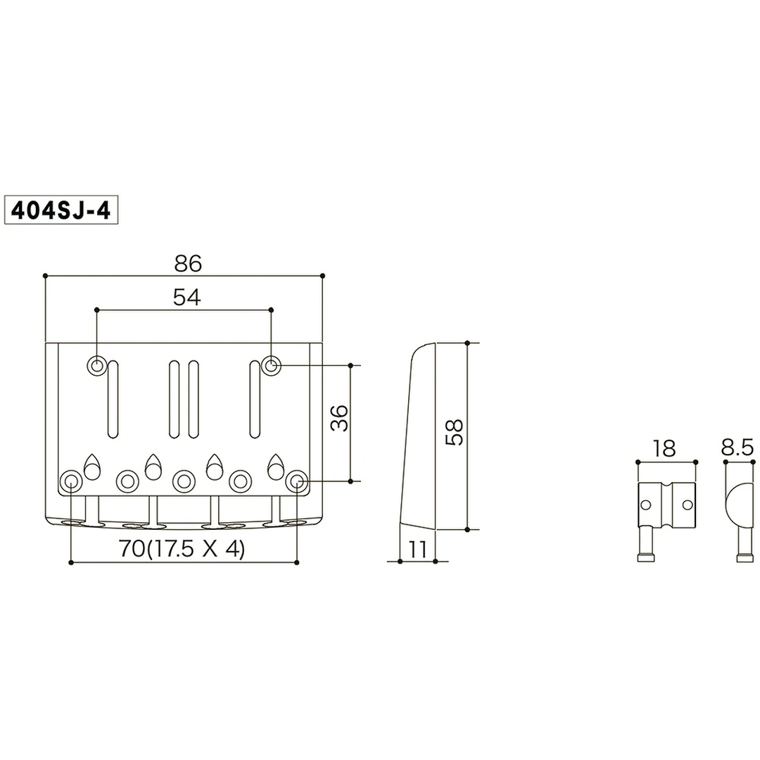 Бридж Gotoh 404SJ-4 C