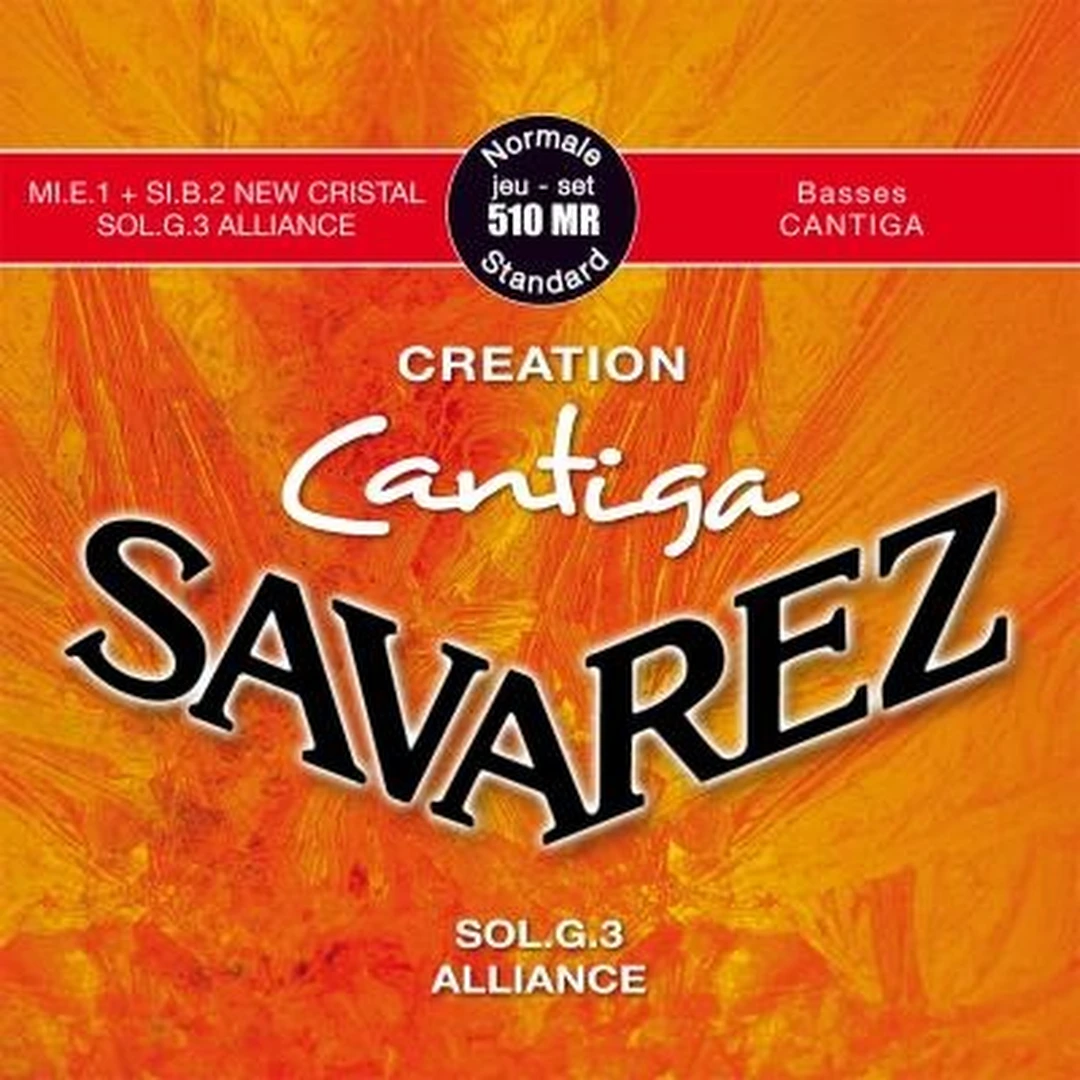 Струны для классической гитары Savarez 510MR New Cristal Alliance Creation Cantiga Mixed Tension