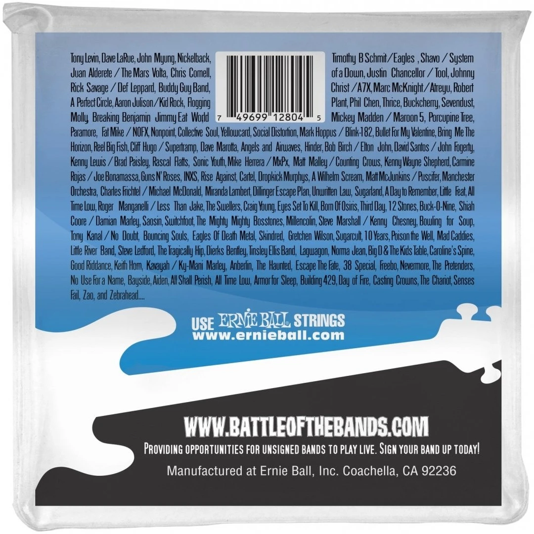 Струны для бас-гитары Ernie Ball 2804 Flat Wound Bass Group II 50-105
