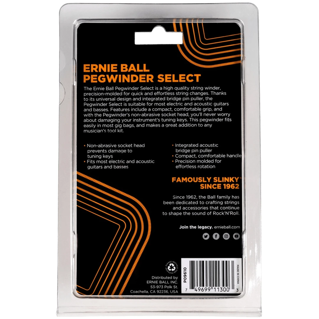 Вертушка для намотки струн Ernie Ball 9610 Pegwinder Select