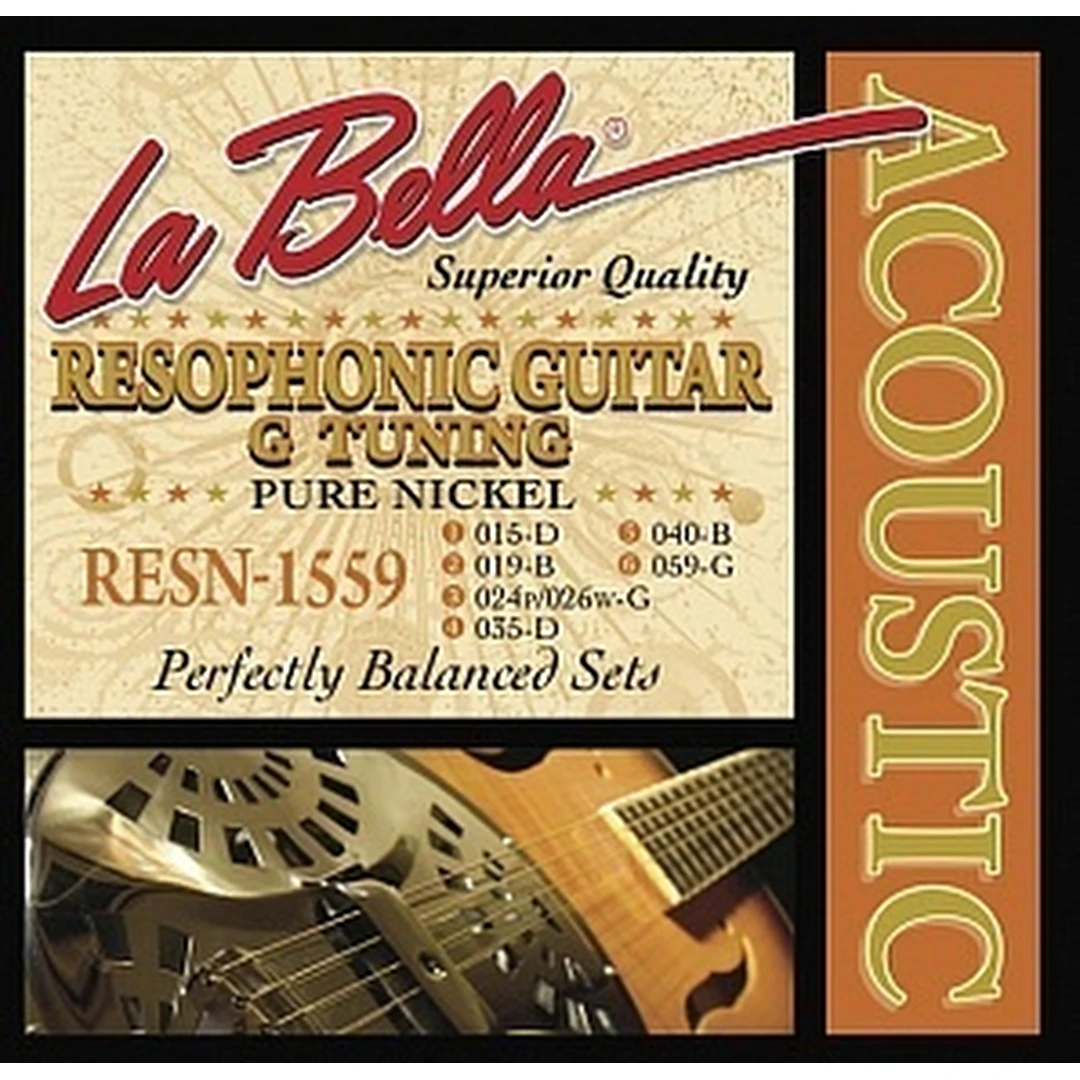 Струны для резонаторной гитары La Bella RESN-1559