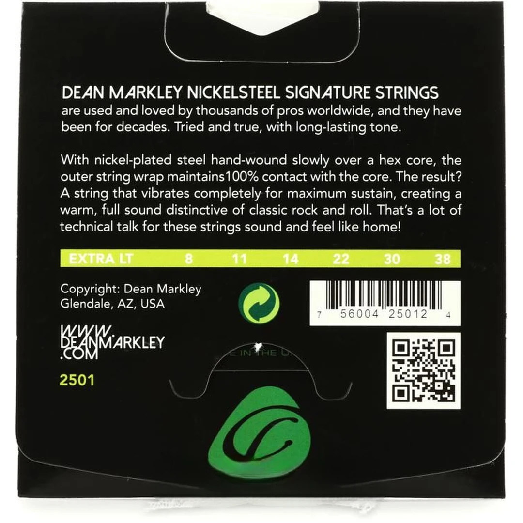 Струны для электрогитары Dean Markley 2501 Signature 8-38
