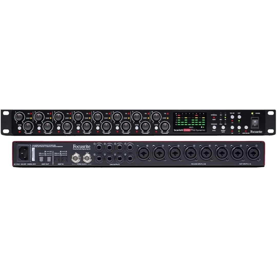 Предусилитель для микрофона Focusrite Scarlett OctoPre Dynamic