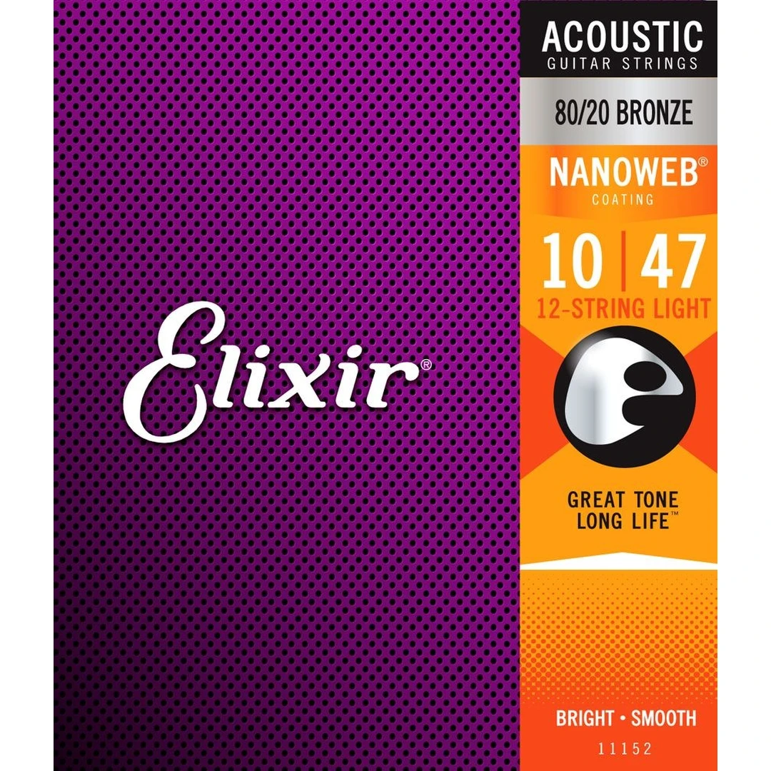 Струны для 12-ти струнной гитары Elixir 11152 10-47