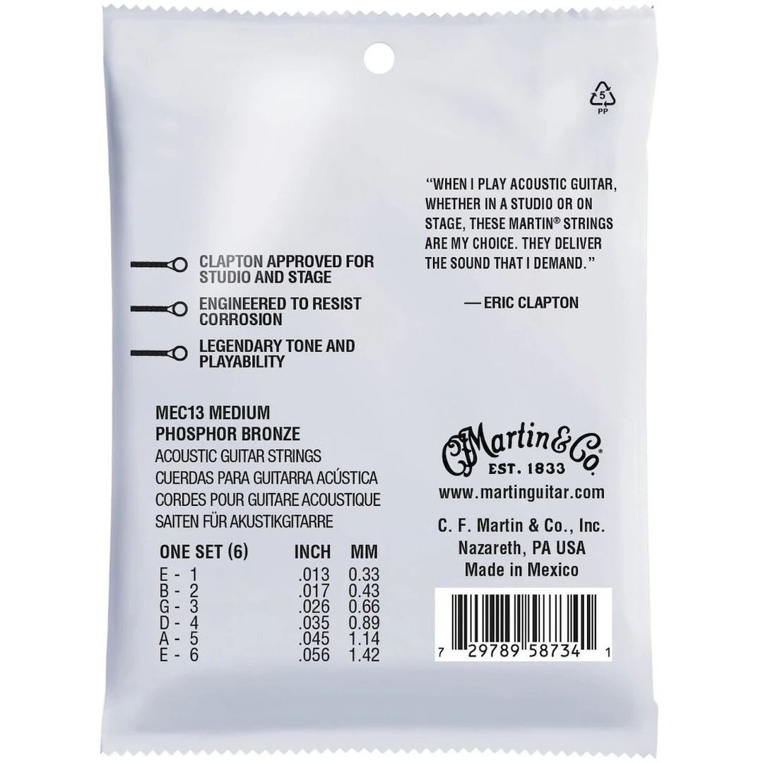 Струны для акустической гитары Martin 41MEC13 13-56