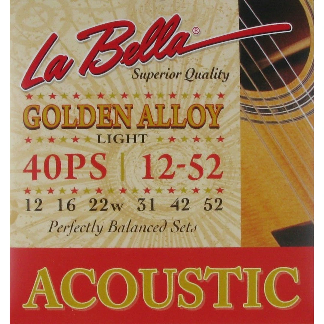 Струны для акустической гитары La Bella 40PS