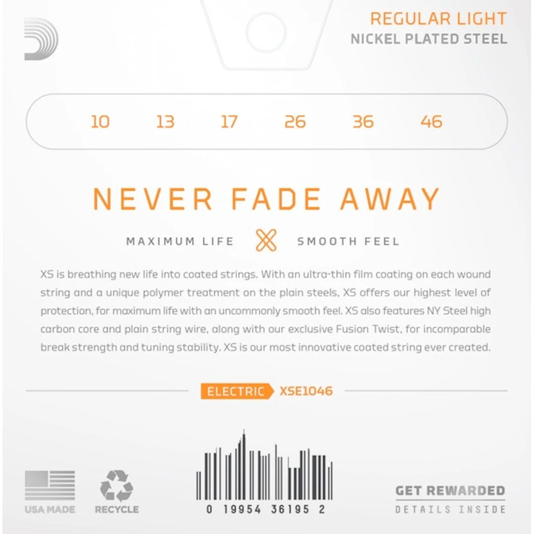 Струны для электрогитары D'Addario XSE1046 10-46