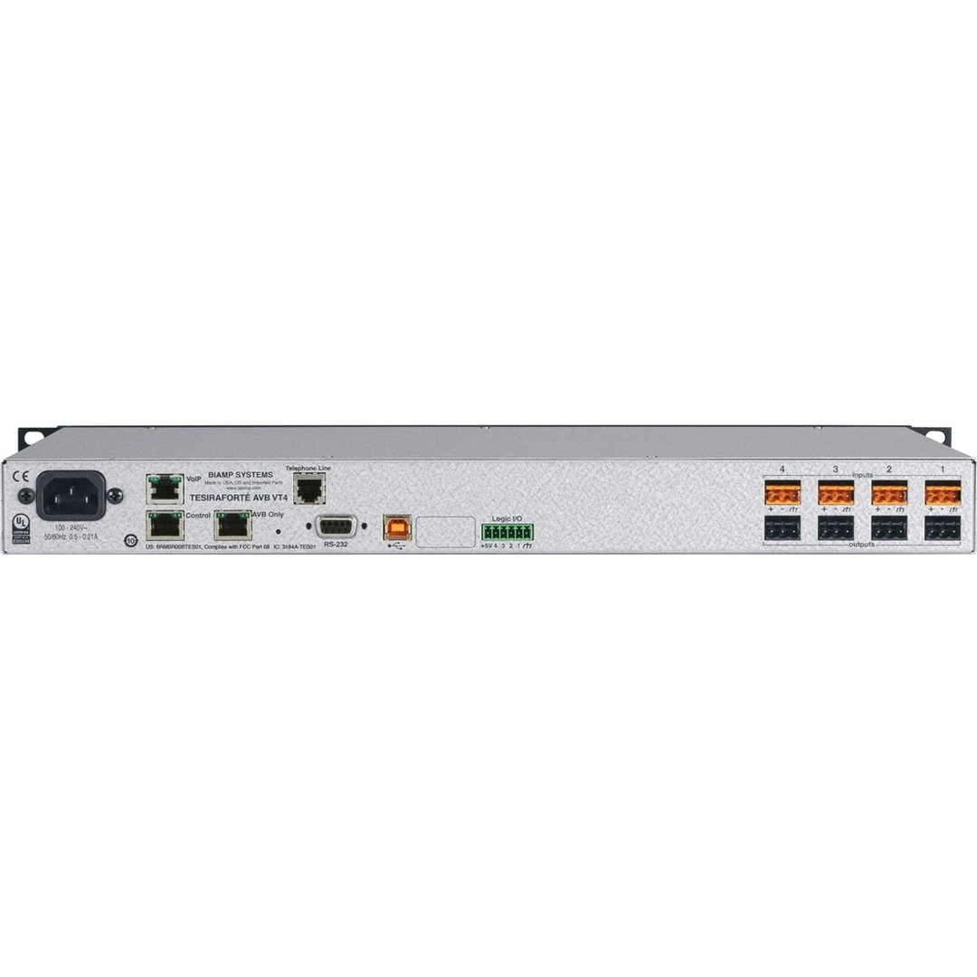 Сигнальный процессор Biamp TesiraFORTE AVB VT4