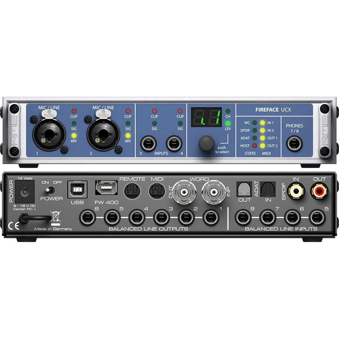 Аудиоинтерфейс RME Fireface UCX
