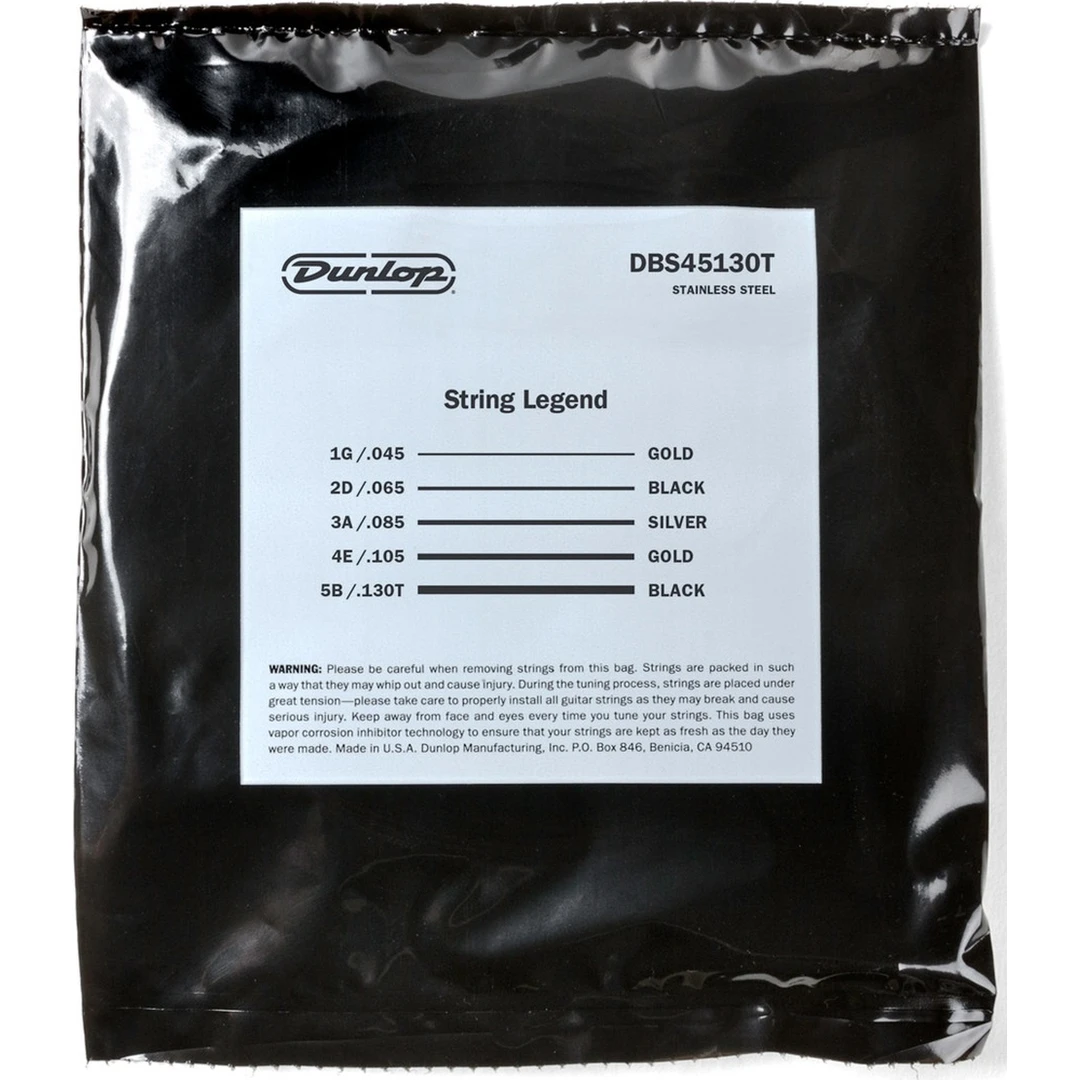 Струны для бас-гитары Dunlop DBS45130T 45-130