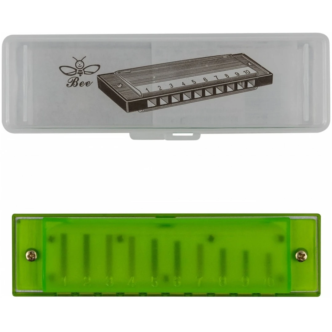 Губная гармошка Bee DF10A-3 Green