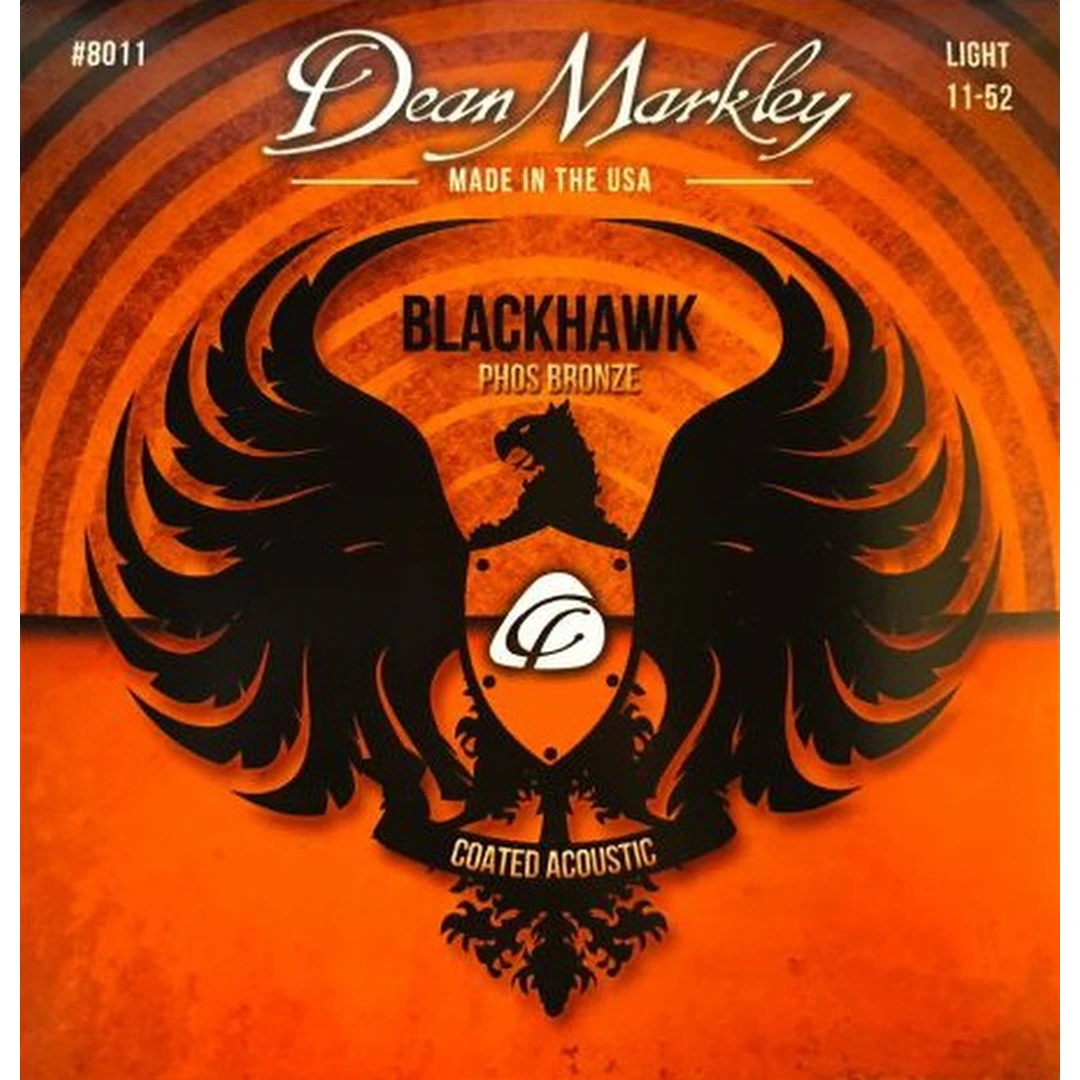 Струны для акустической гитары Dean Markley 8011 Blackhawk Pure Bronze 11-52