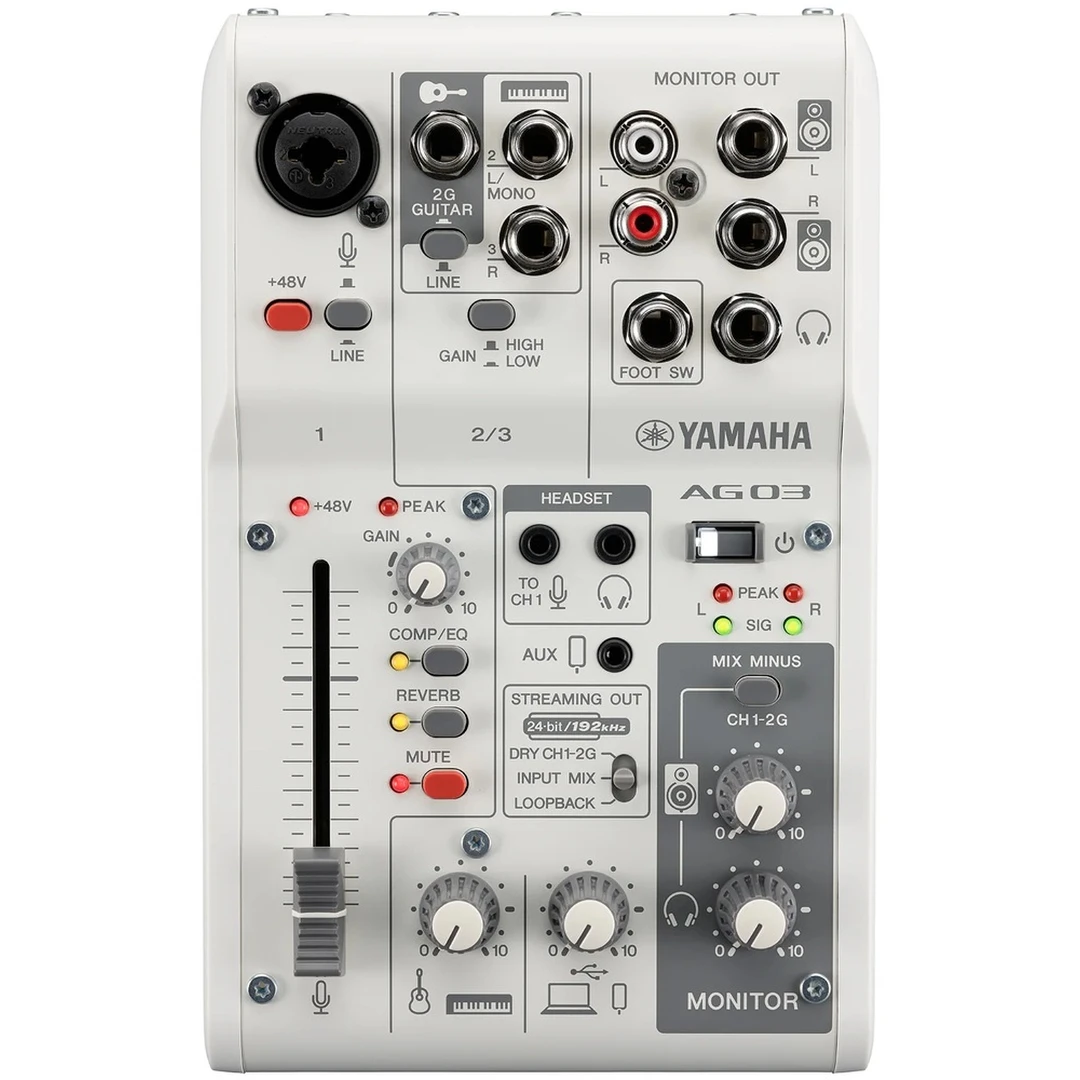 Комплект студийного оборудования Yamaha AG03MK2 White LSPK