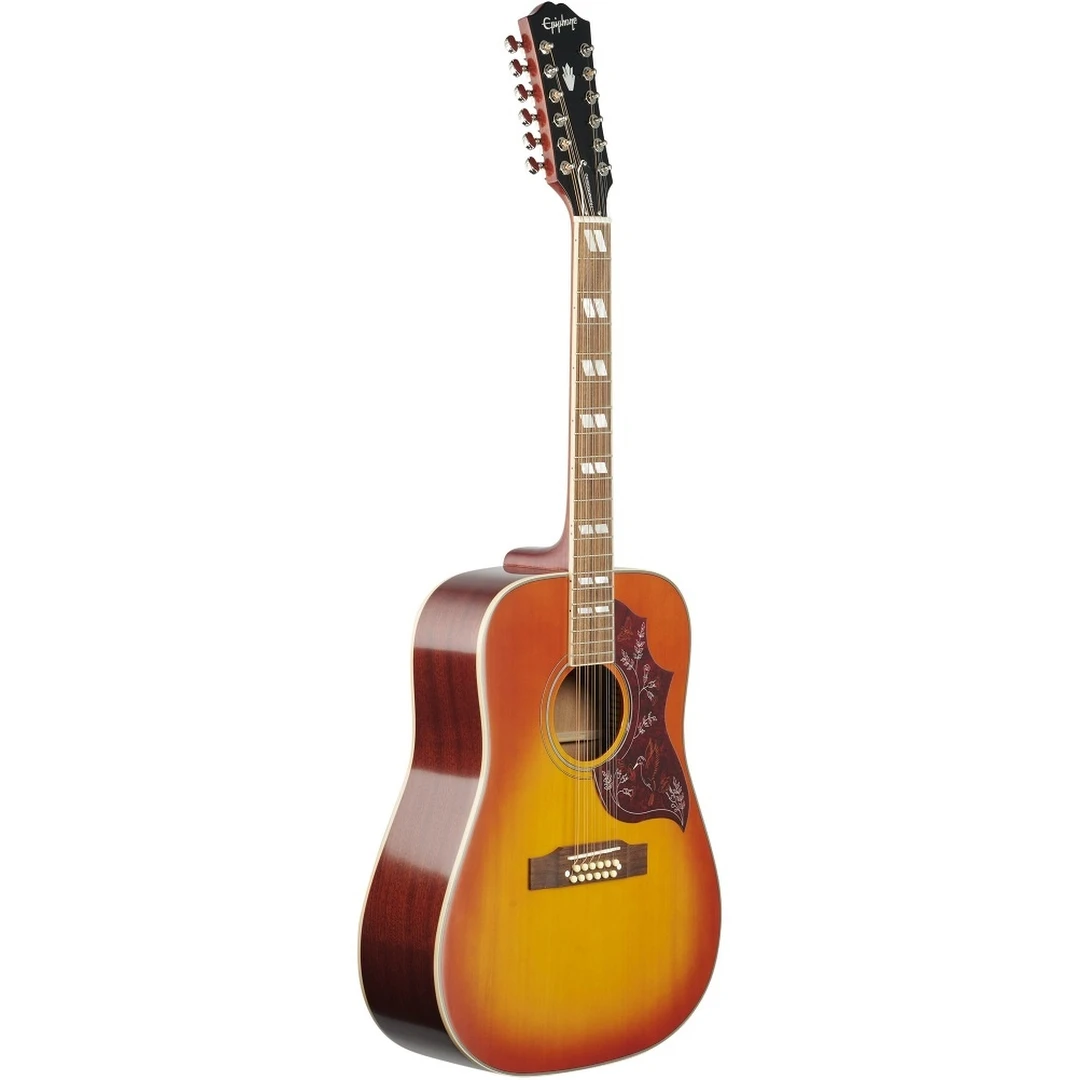 12-струнная электроакустическая гитара Epiphone Hummingbird 12-String Aged Cherry Sunburst