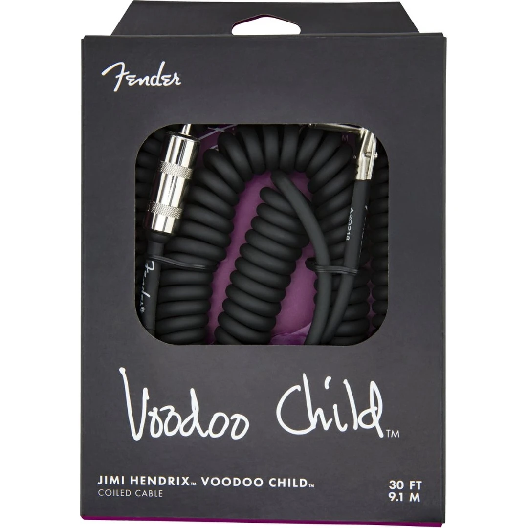 Инструментальный кабель Fender Jimi Hendrix Voodoo Child Cable 30" Black