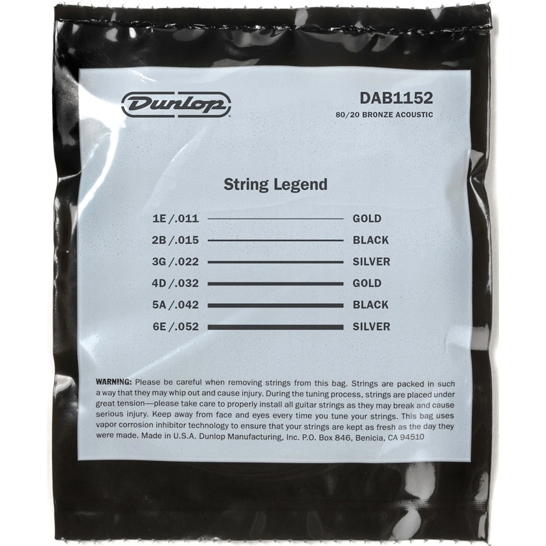 Струны для акустической гитары Dunlop DAB1152 11-52