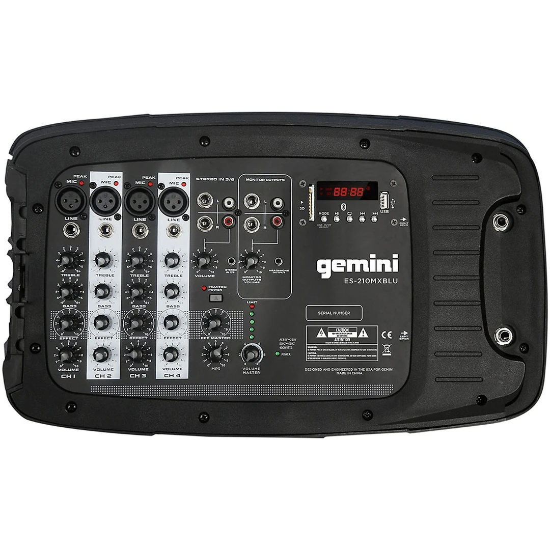 Комплект звукового оборудования Gemini ES-210MXBLU-ST