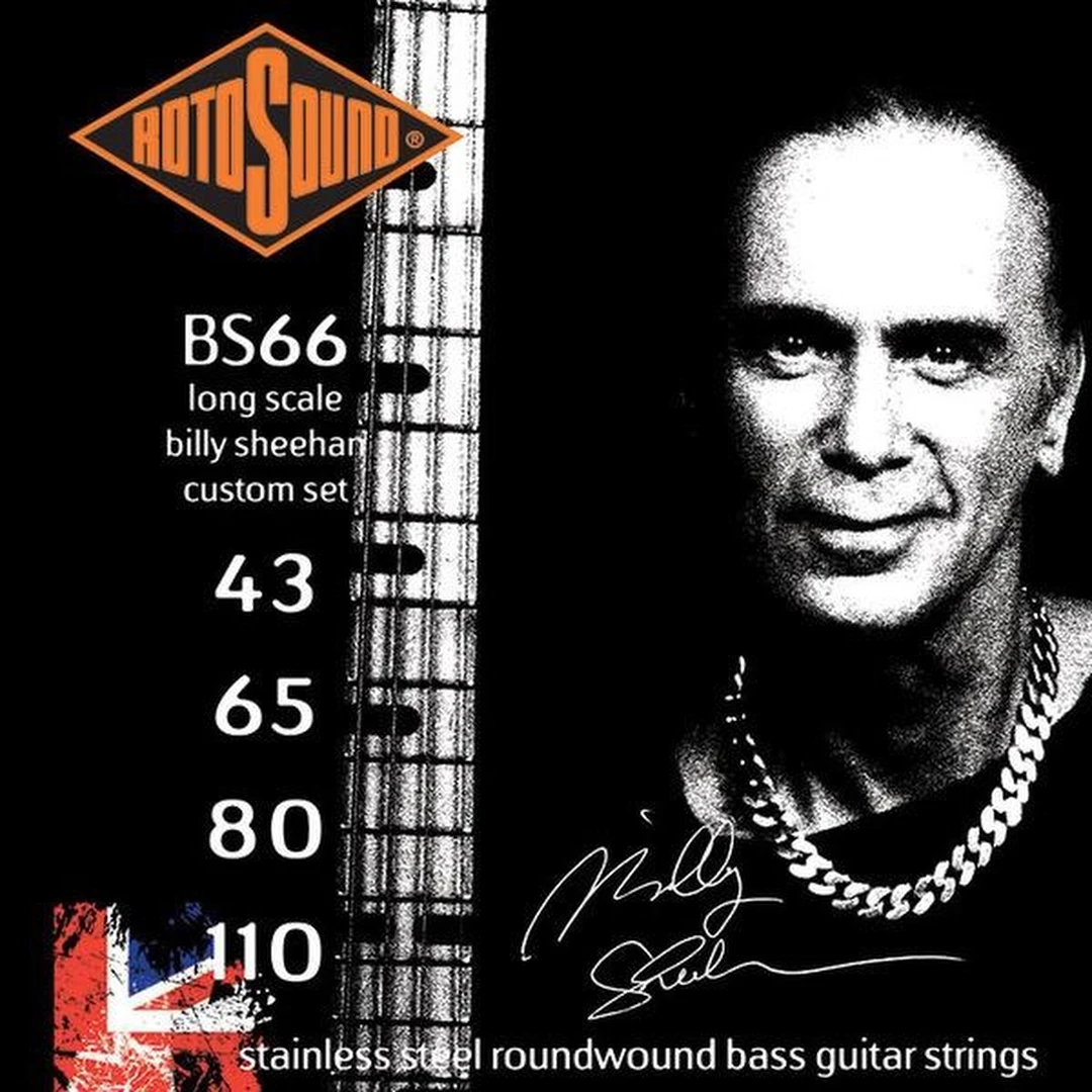 Струны для бас-гитары Rotosound Billy Sheehan Signature Set 43-110