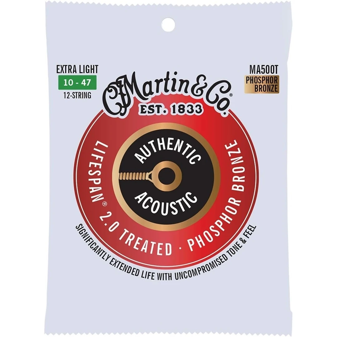 Струны для 12-ти струнной гитары Martin MA500T 10-47