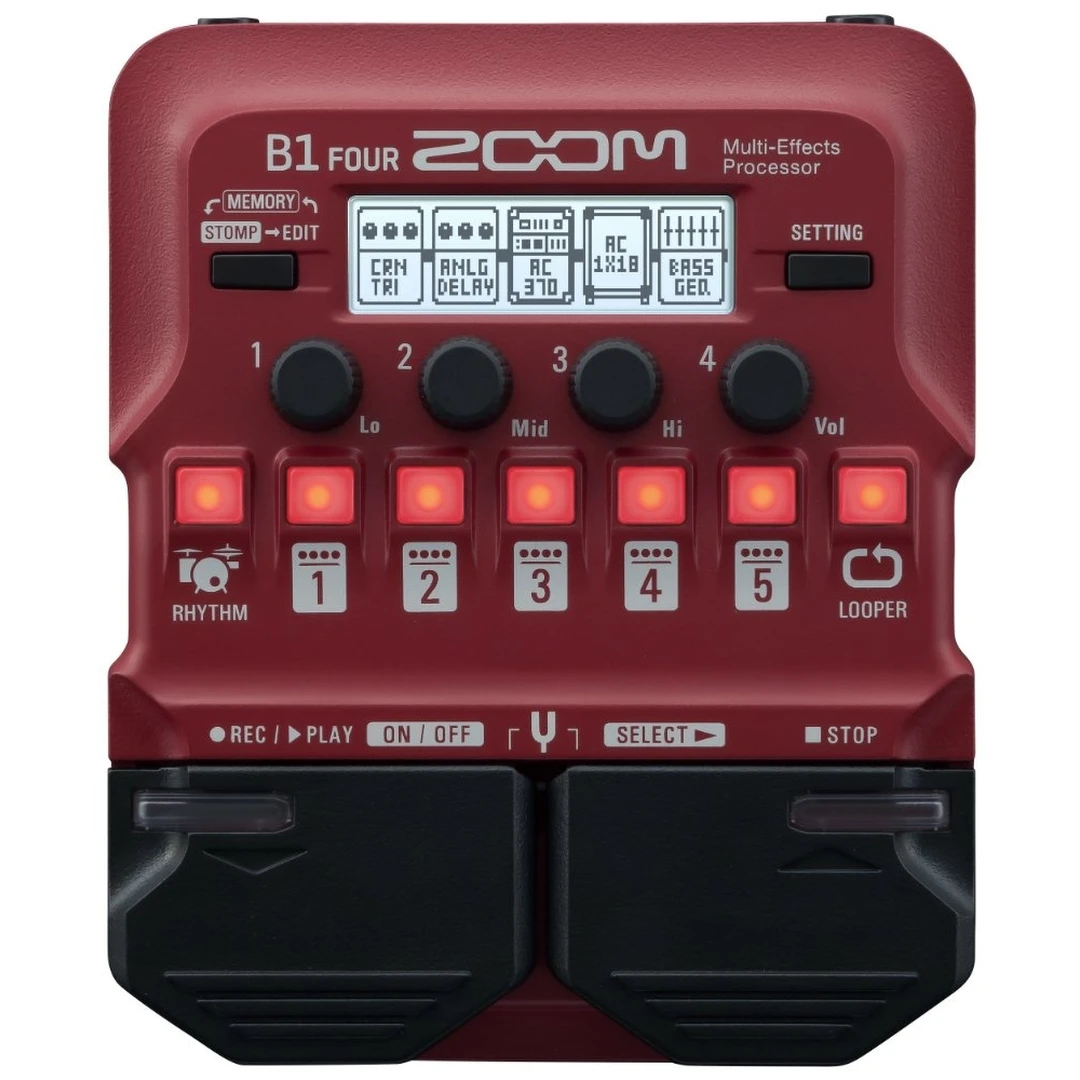 Процессор эффектов для бас-гитары Zoom B1 FOUR
