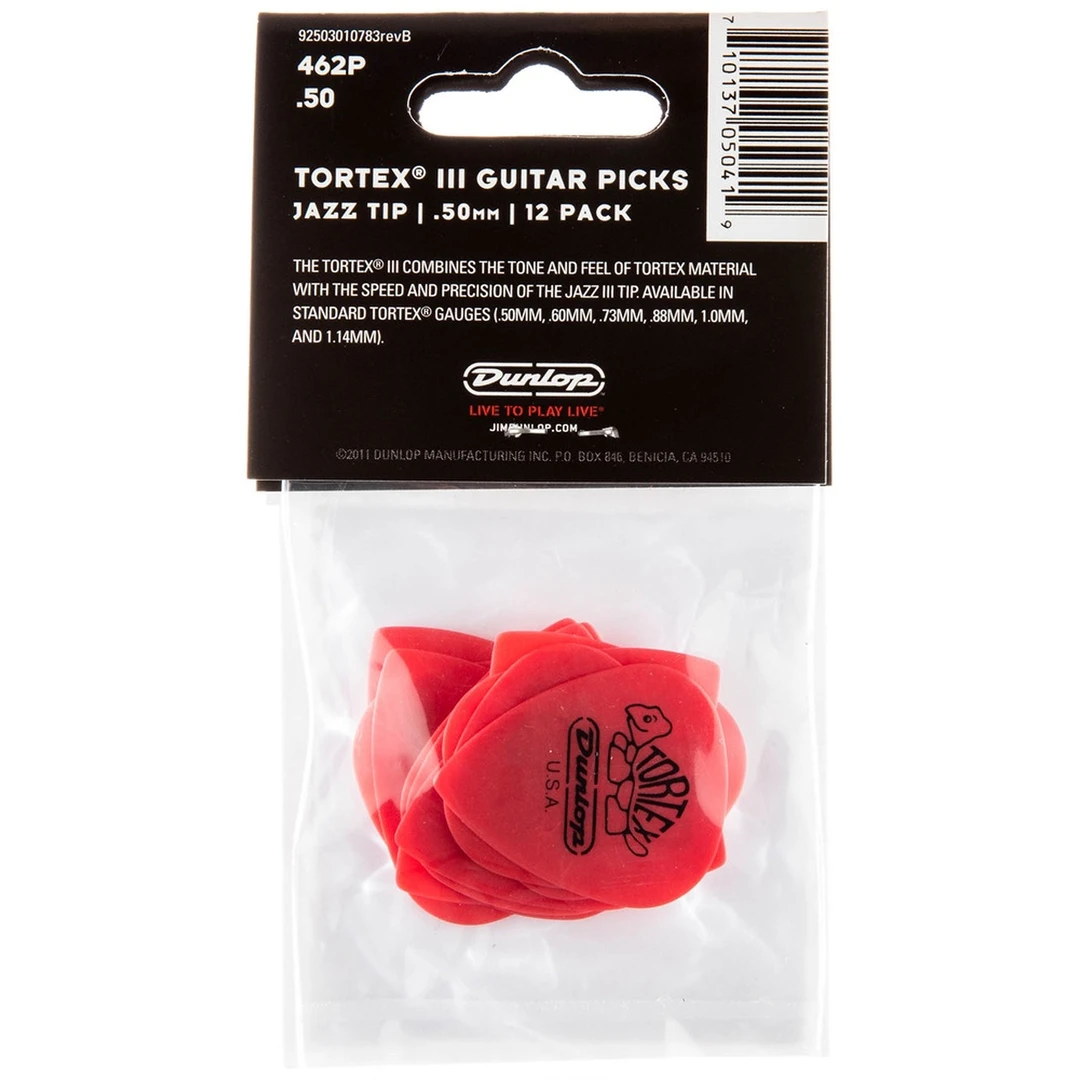 Набор медиаторов Dunlop 462P.50 Tortex III .50
