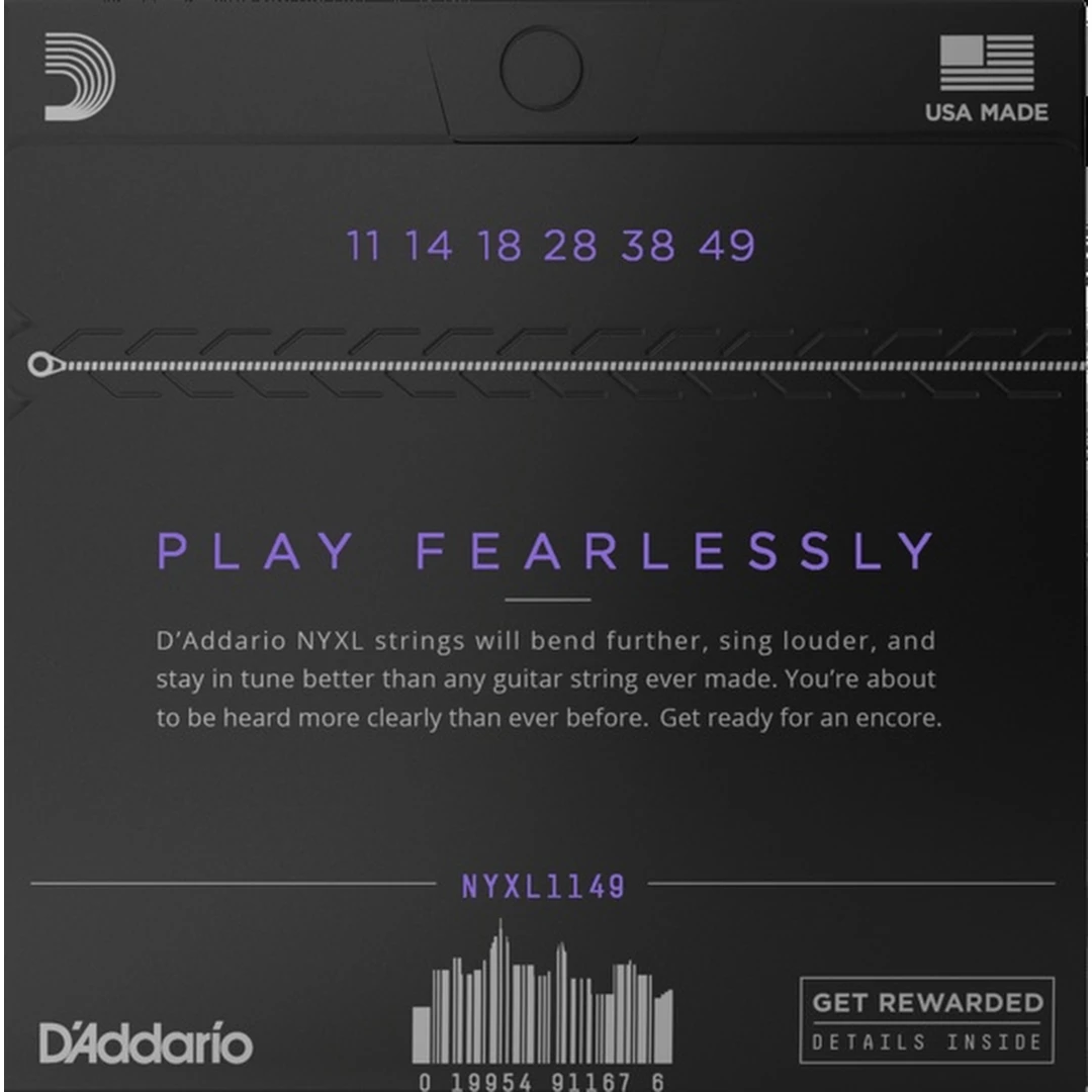 Струны для электрогитары D’addario NYXL1149 11-49