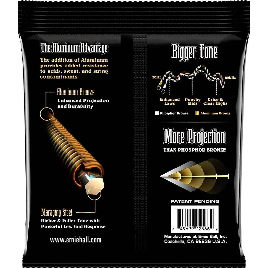 Струны для акустической гитары Ernie Ball 2566 Aluminium Bronze 12-54