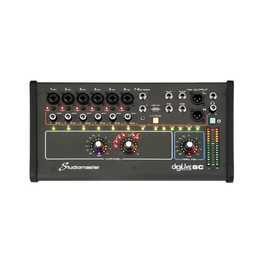 Цифровой микшерный пульт Studiomaster DigiLive 08C