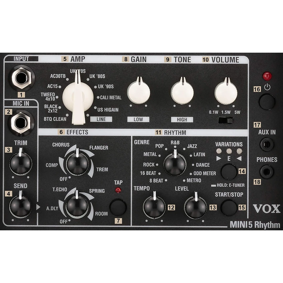 Комбоусилитель Vox Mini5 Rhythm Ivory