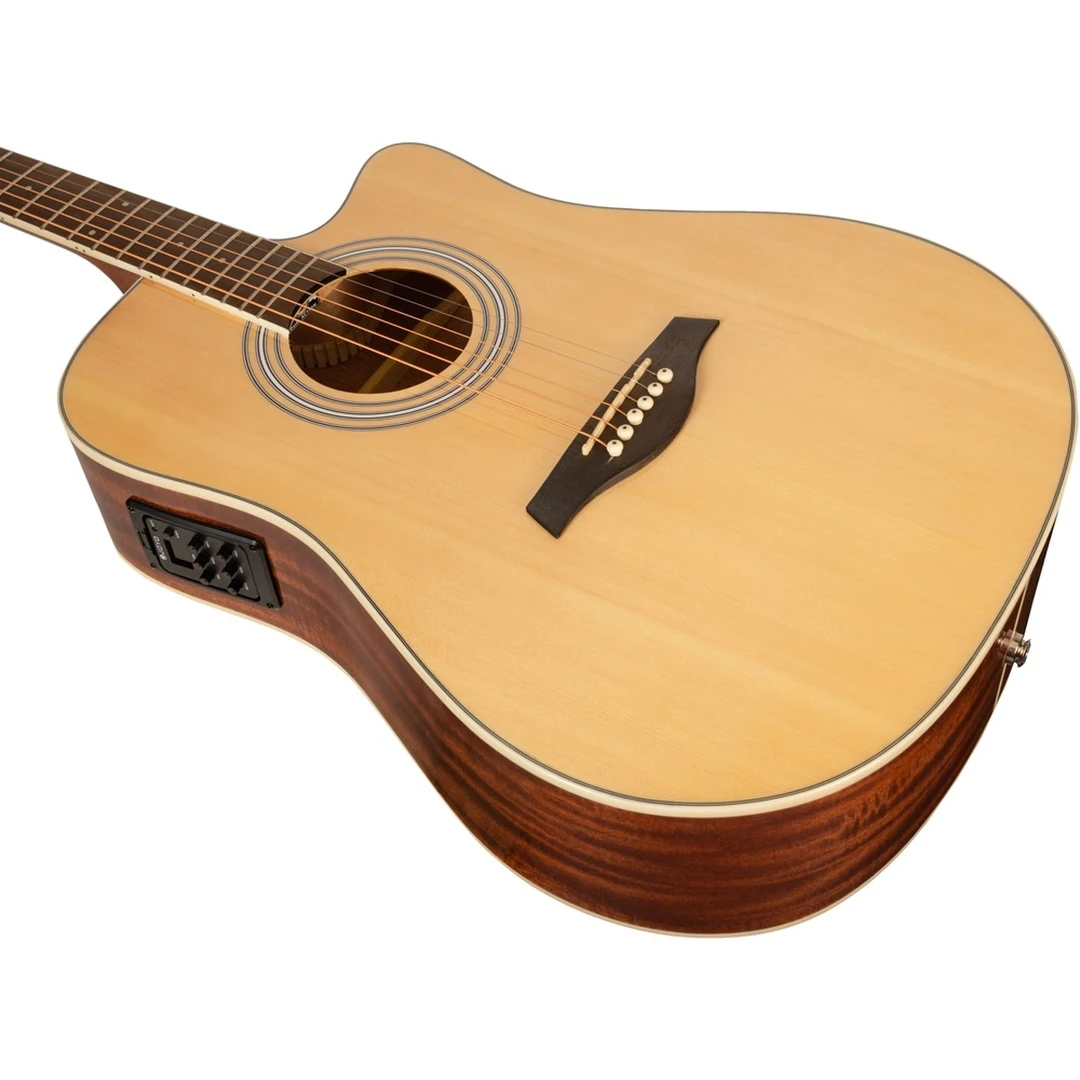 Электроакустическая гитара Rockdale Aurora D6 C NAT E Gloss