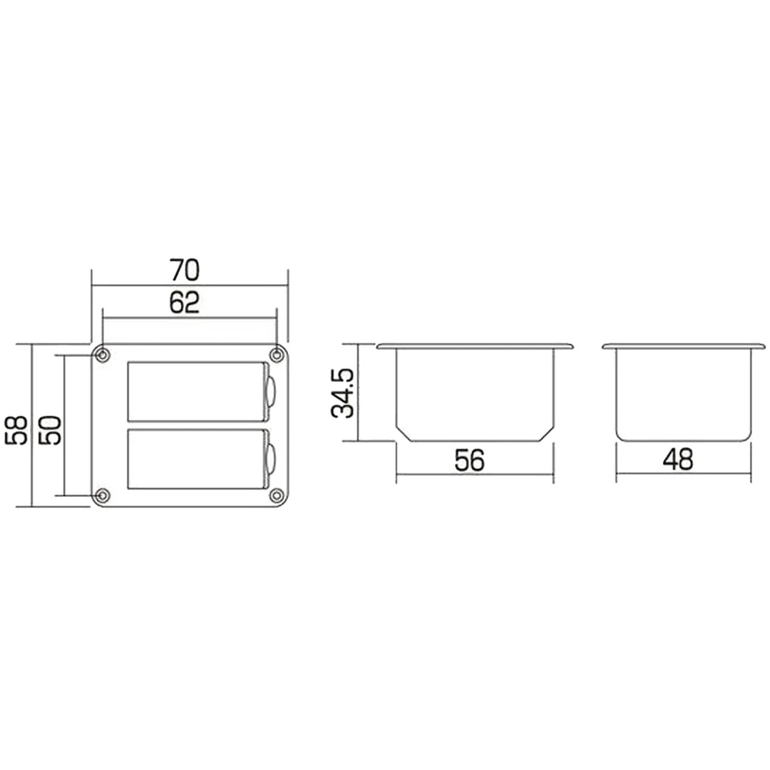 Отсек для батареек Gotoh BB-04W
