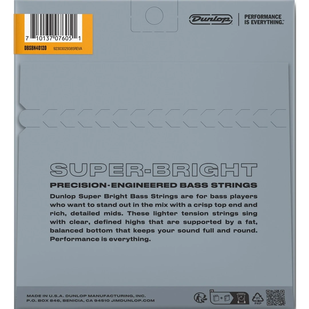 Струны для бас-гитары Dunlop DBSBN40120 40-120