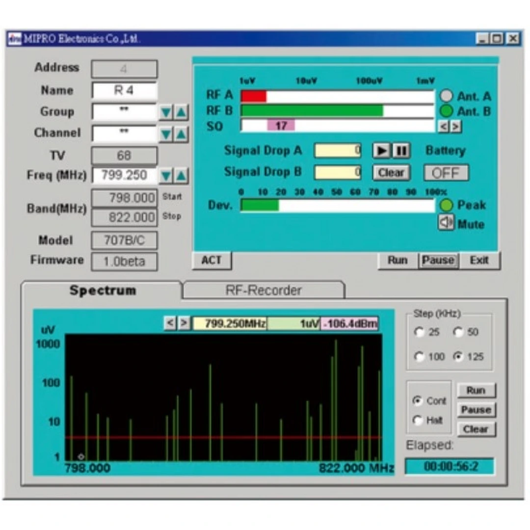 Программное обеспечение Mipro DVU Receivers PC Management Software