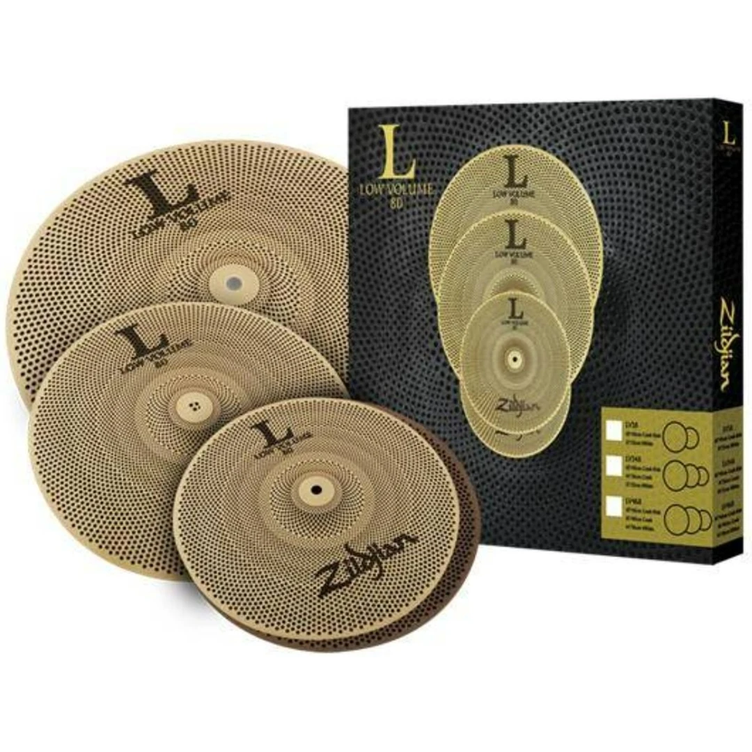 Комплект тарелок Zildjian LV348 L80 Low Volume Cymbal Set (13/14/18)