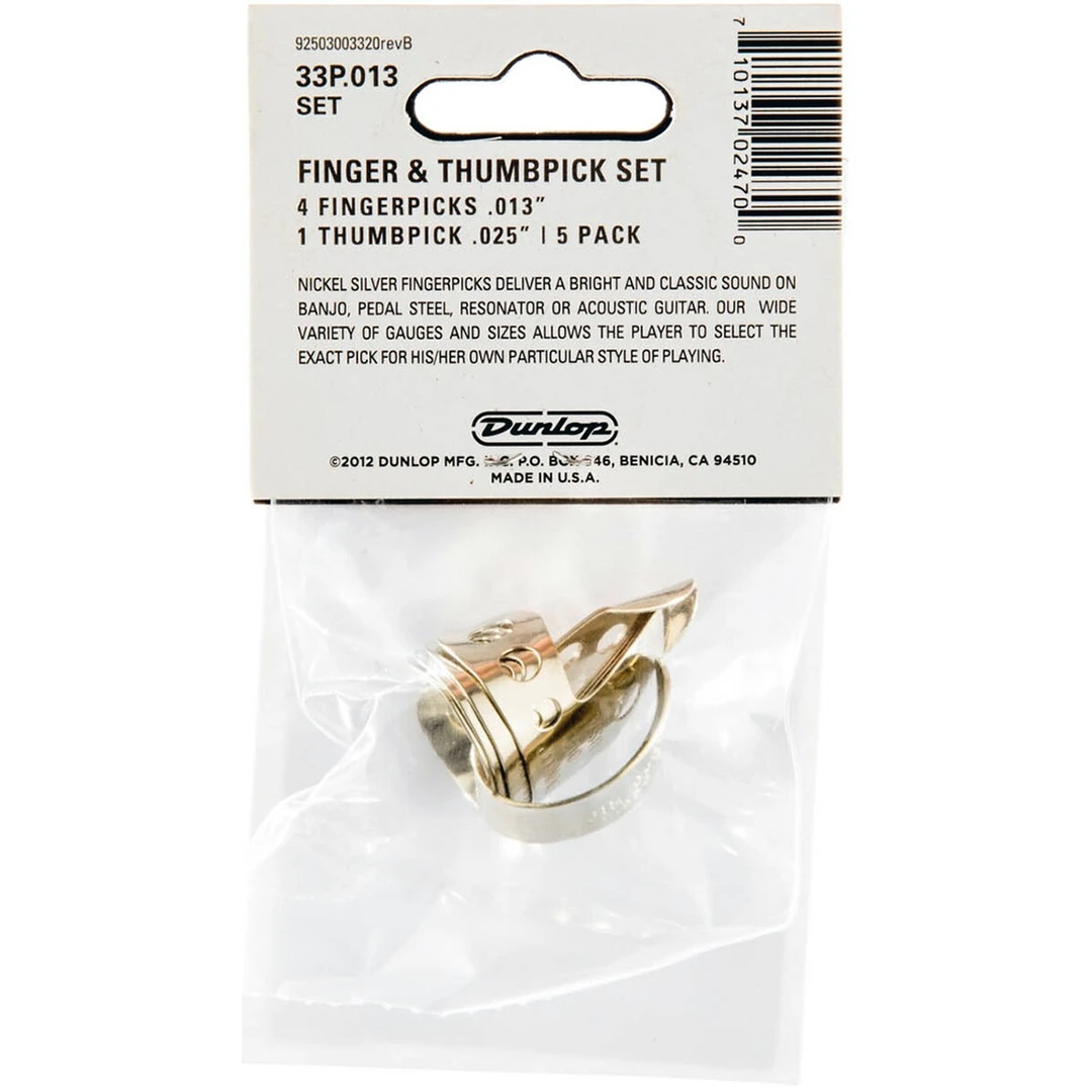 Набор когтей Dunlop 33P.013 Nickel Silver