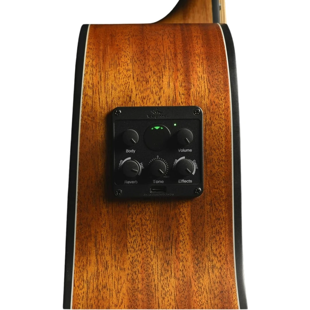 Трансакустическая гитара Kepma F0E-GA Top Gloss Cherry Sunburst