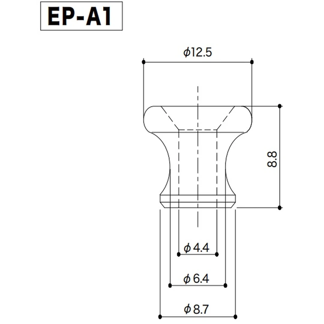 Пуговица для ремня Gotoh EP-A1 Aluminium