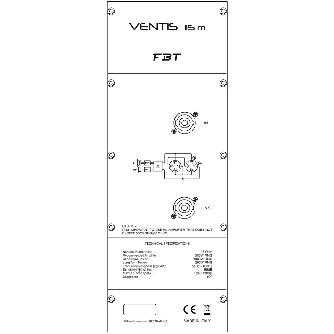 Сценический монитор FBT VENTIS 115M