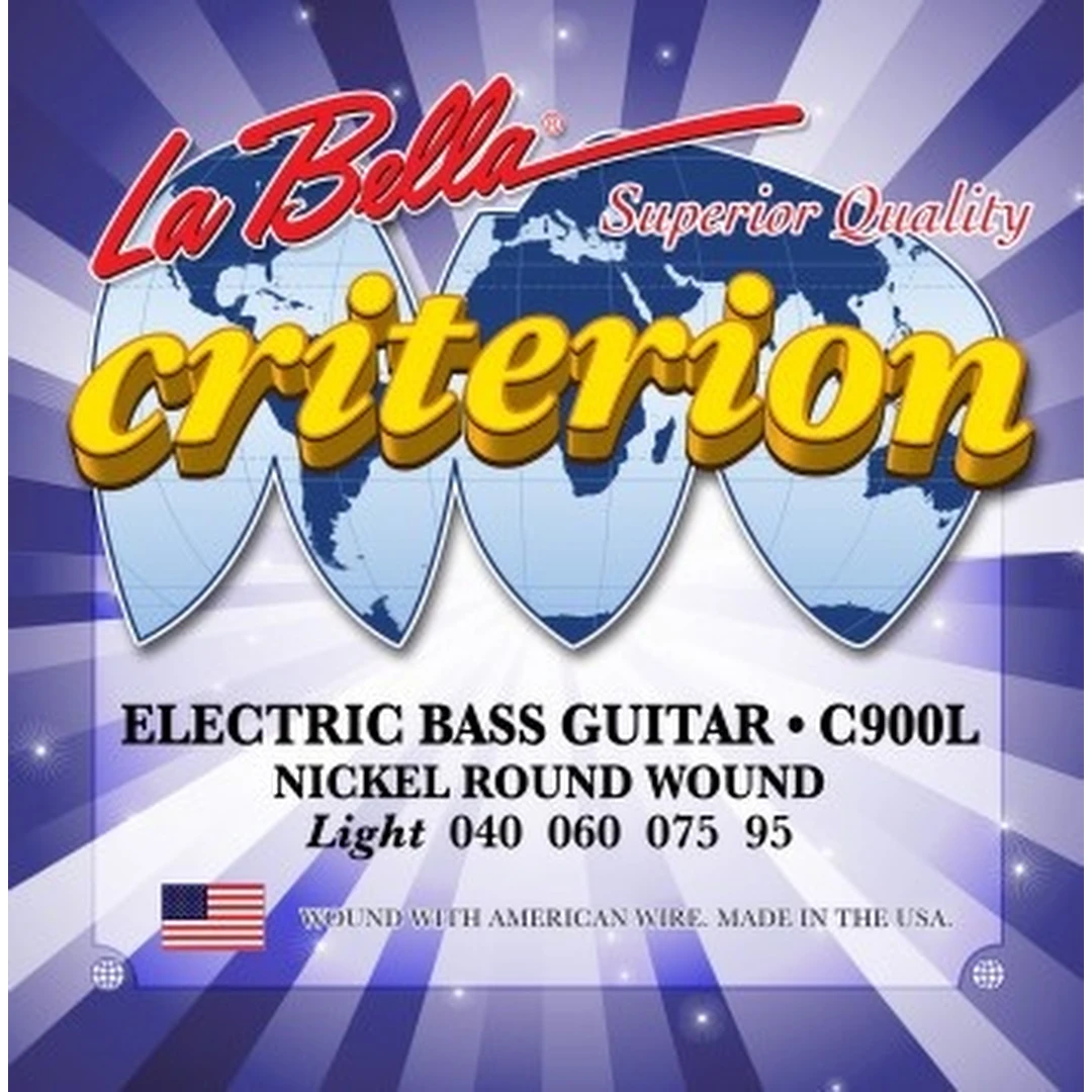 Струны для бас-гитары La Bella C900L 40-95
