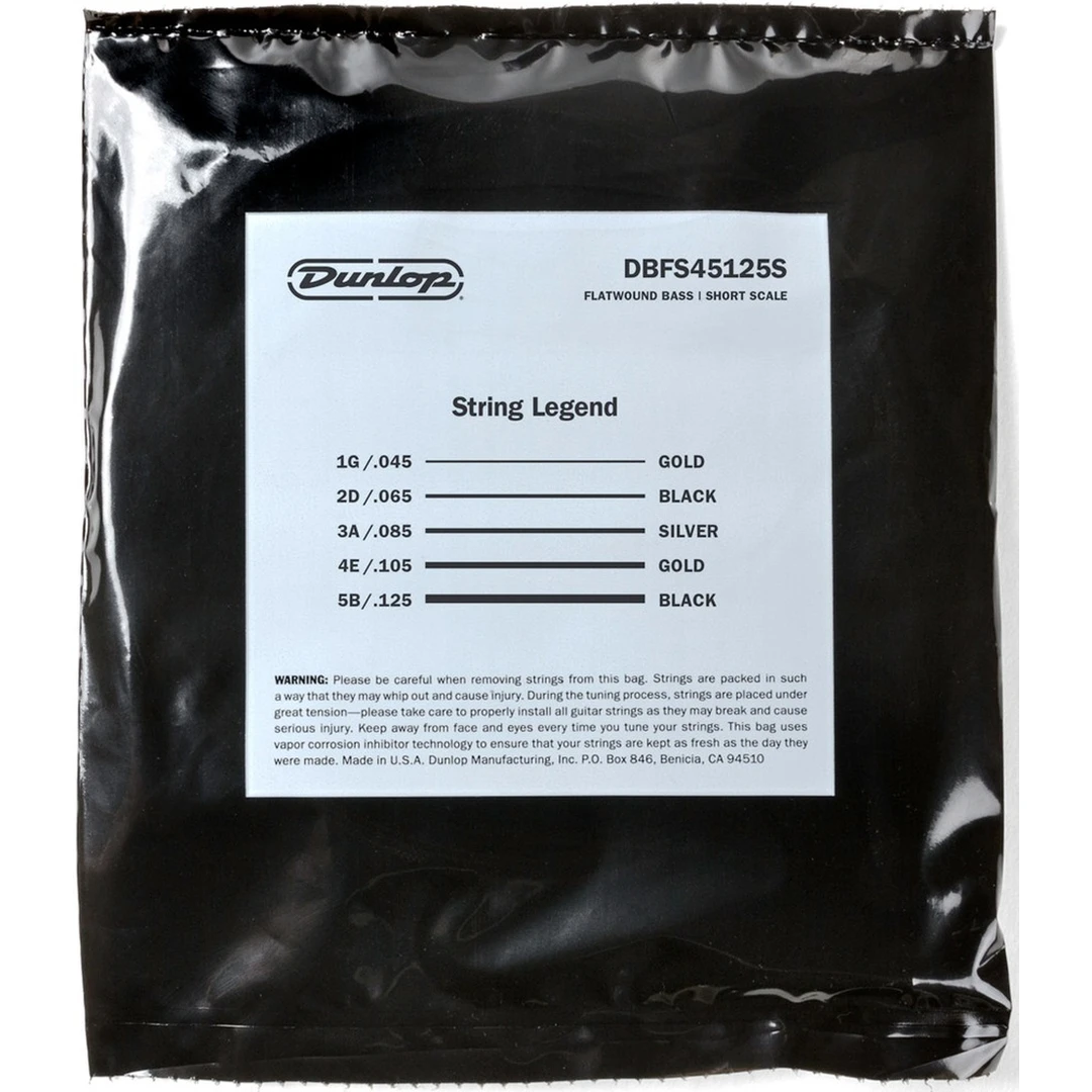 Струны для бас-гитары Dunlop DBFS45125S 45-125