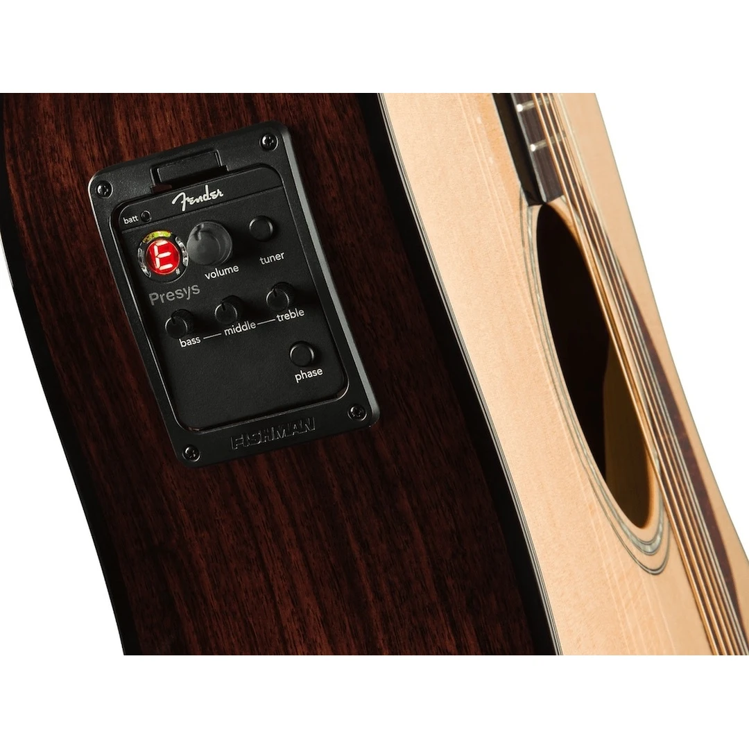 12-струнная электроакустическая гитара Fender CD-140SCE 12 Natural