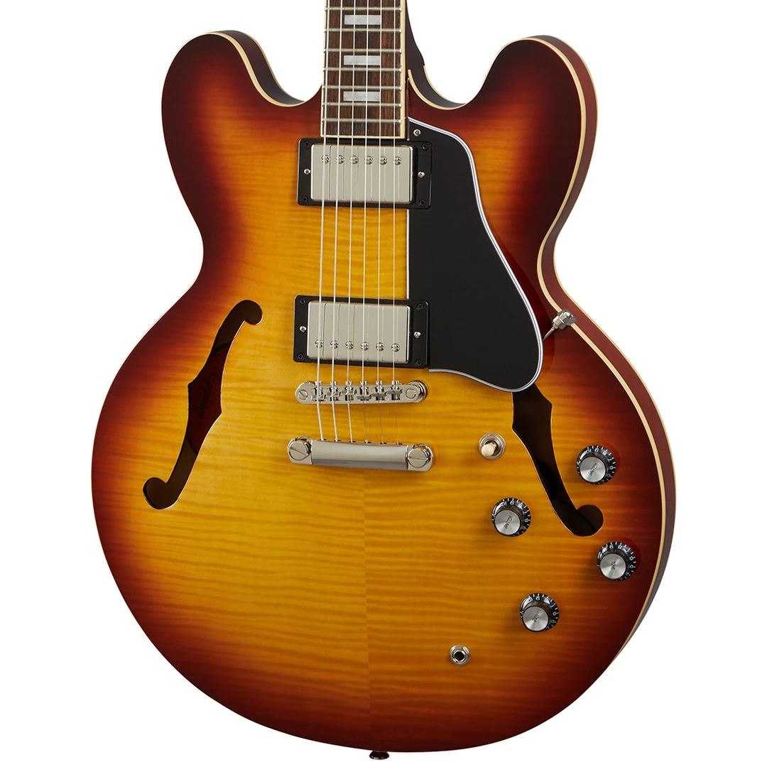 Полуакустическая гитара Epiphone ES-335 Figured Raspberry Tea Burst