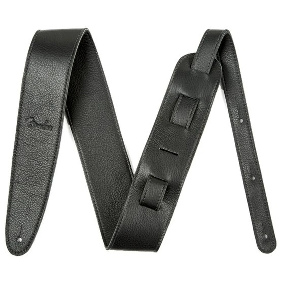 Ремень для гитары Fender Artisan Crafted Leather Straps 2.5" Black