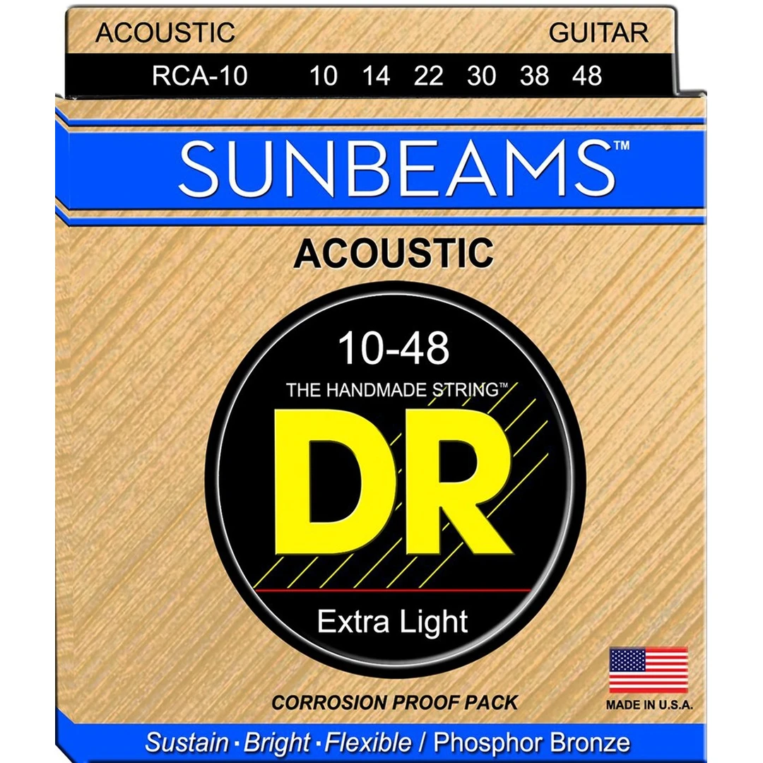 Струны для акустической гитары DR Sunbeam RCA-10 10-48