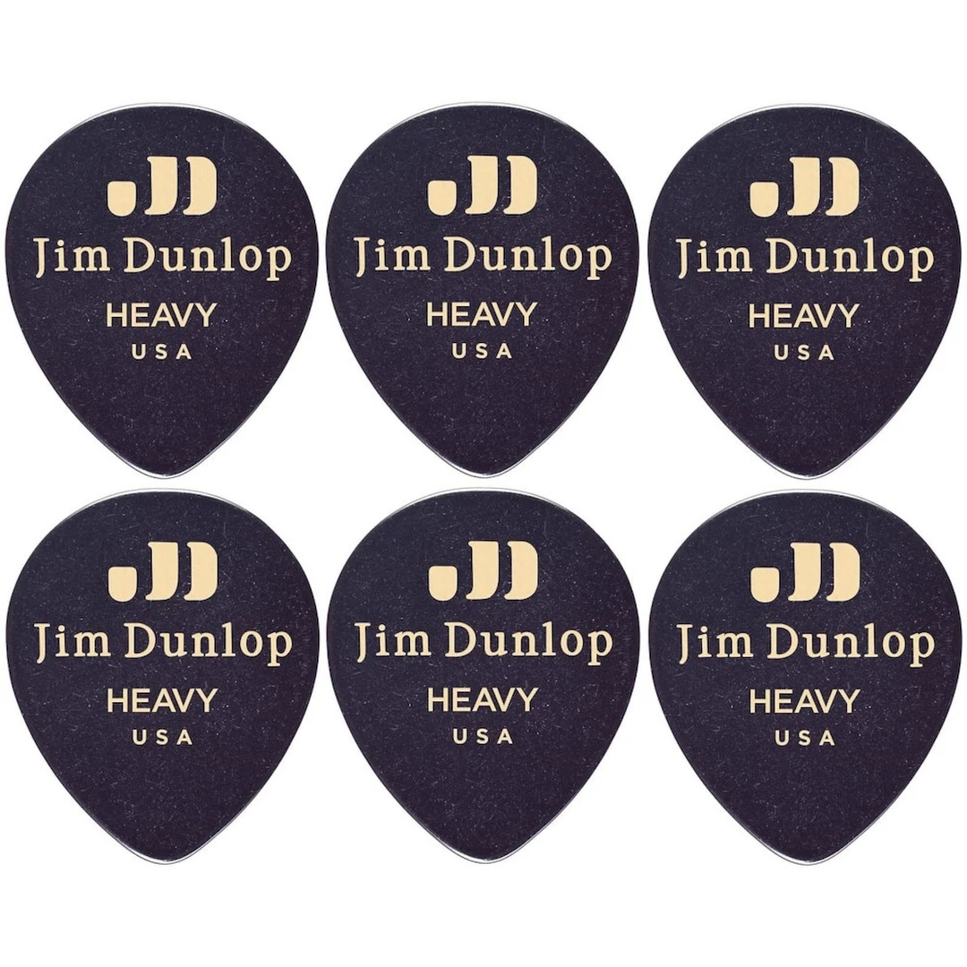 Набор медиаторов Dunlop 485P03HV Black Teardrop