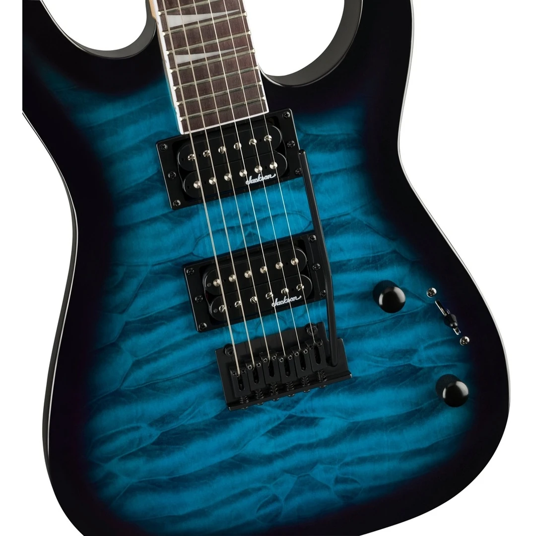 Электрогитара Jackson JS20 Dinky DKQ 2PT AH Transparent Blue